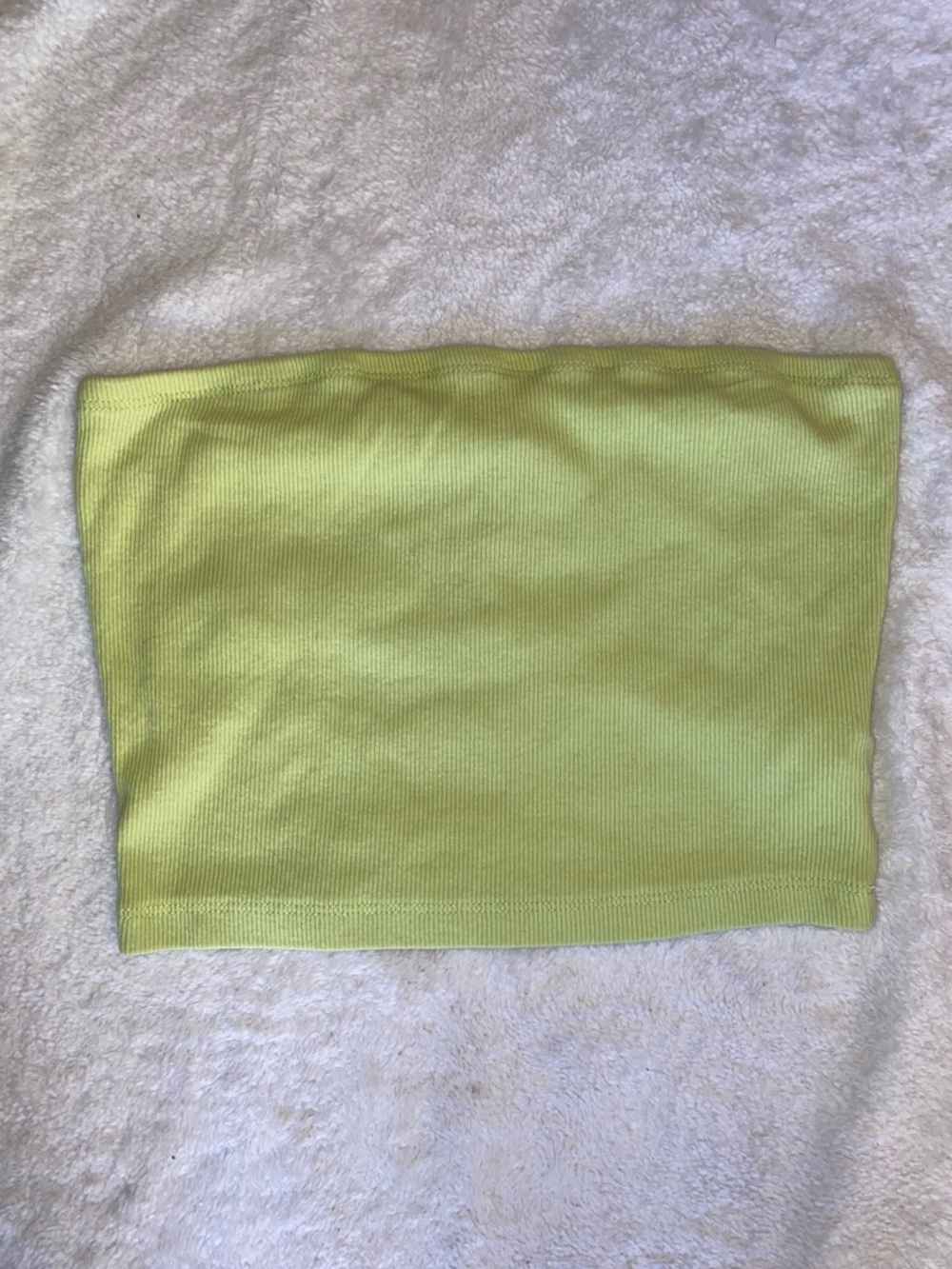 lime green tube top (m)